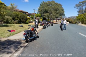 TMRA Canberra group ride - Monday, 1 October 2012 - 11.31AM