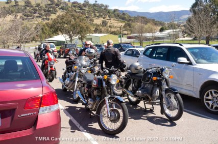 TMRA Canberra group ride - Monday, 1 October 2012 - 12.19PM