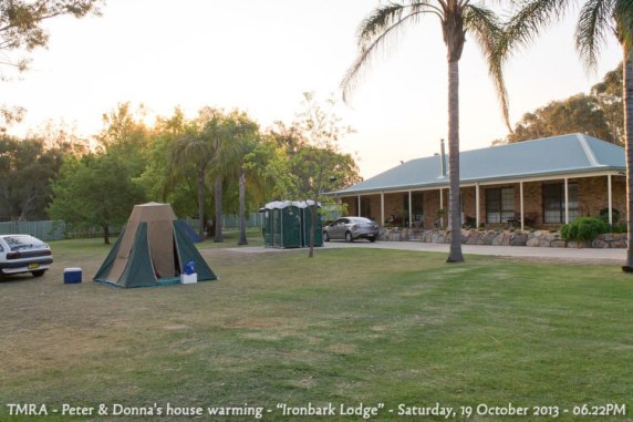 TMRA - Peter & Donna's house warming - “Ironbark Lodge” - Saturday, 19 October 2013 - 06.22PM